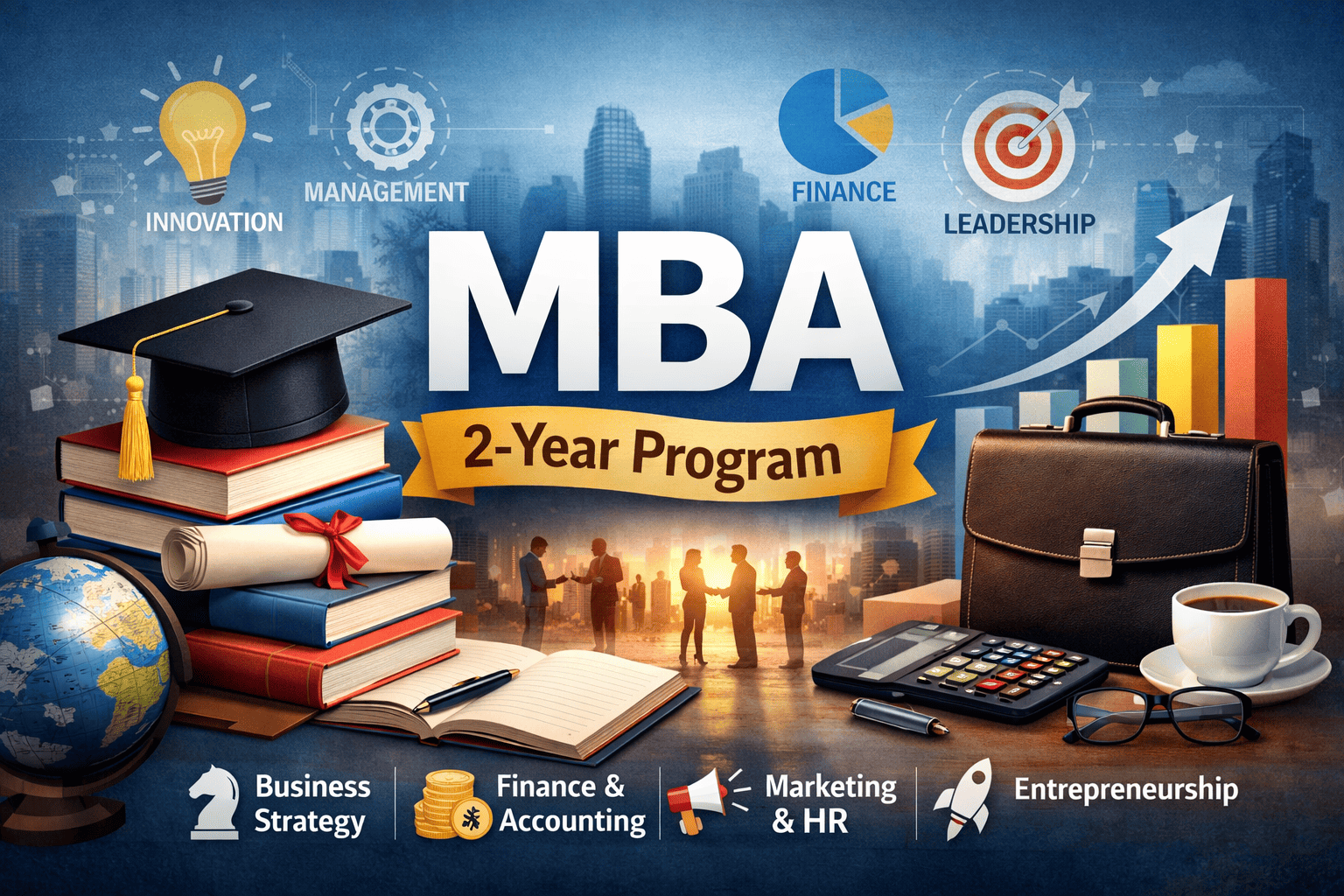 MBA (Master of Business Administration) is a 2 year full time postgraduate